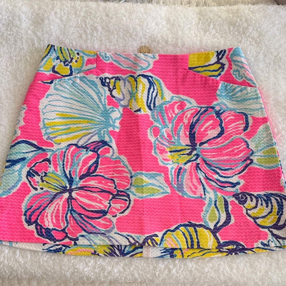 Lilly Pulitzer Vibrant Floral Mini Skirt